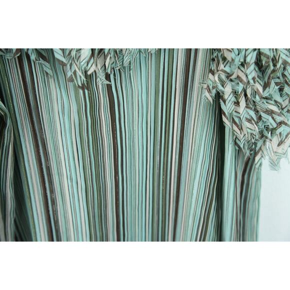 FLAW Y2K Plus Size 1X-3X Top Fairy Glitter Disco Fringe Sheer Ruffle Feminine - Picture 4 of 15